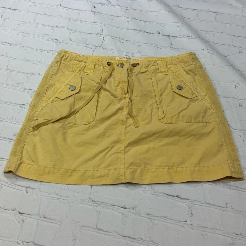 J.CREW broken in chino Classic Twill cargo pocket skirt Y2K vintage size 10 GUC